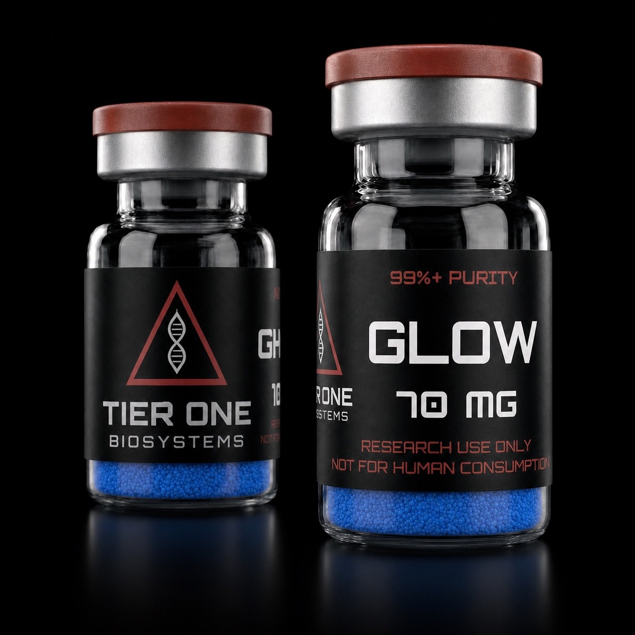 Tier One BioSystems GLOW 70 mg research vial